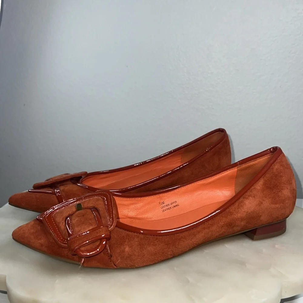 Via Spiga Deandra Buckle Flats Sz. 7.5 M - Picture 3 of 10